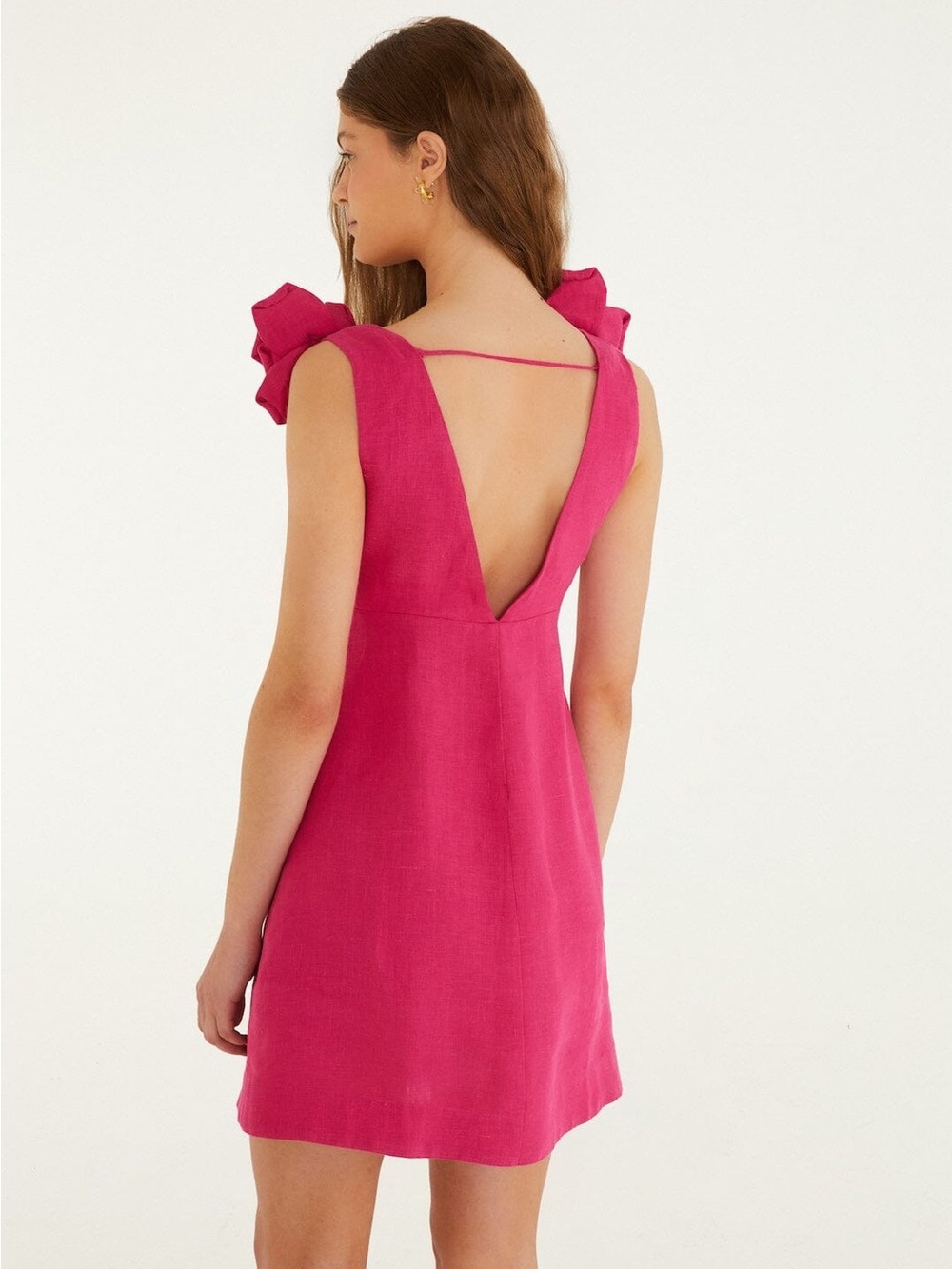 Farm Rio Pink 3d Flower Mini Dress - Picture 3 of 8
